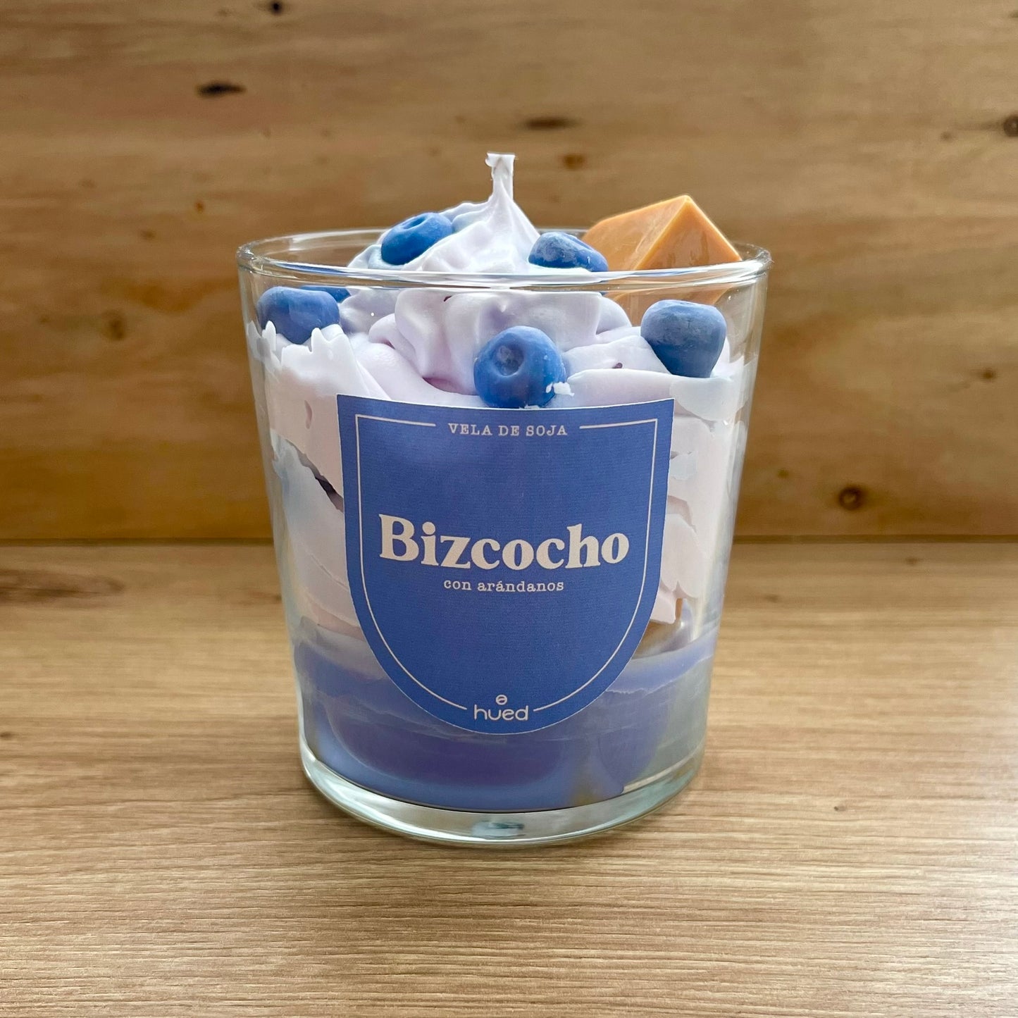 Vela Bizcocho con arándanos
